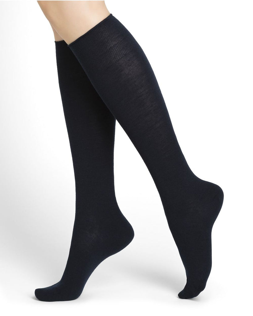 BLEUFORET Merino Wool Knee-High Socks-elegance nyc