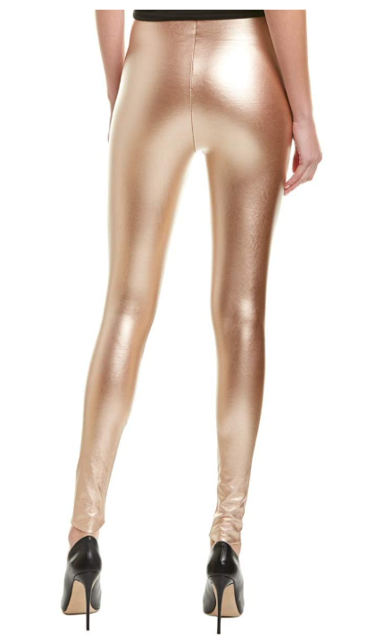 Commando Women's Perfect Control Faux Leather Leggings in Gold