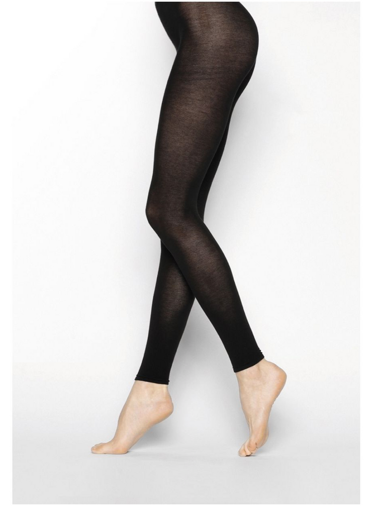Bleuforet Pure Cotton Leggings Black elegance nyc