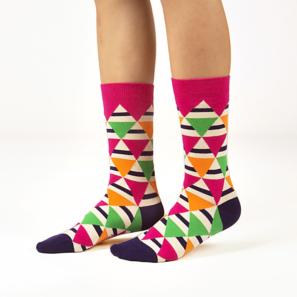 Combed Cotton Socks-Circus - elegance nyc