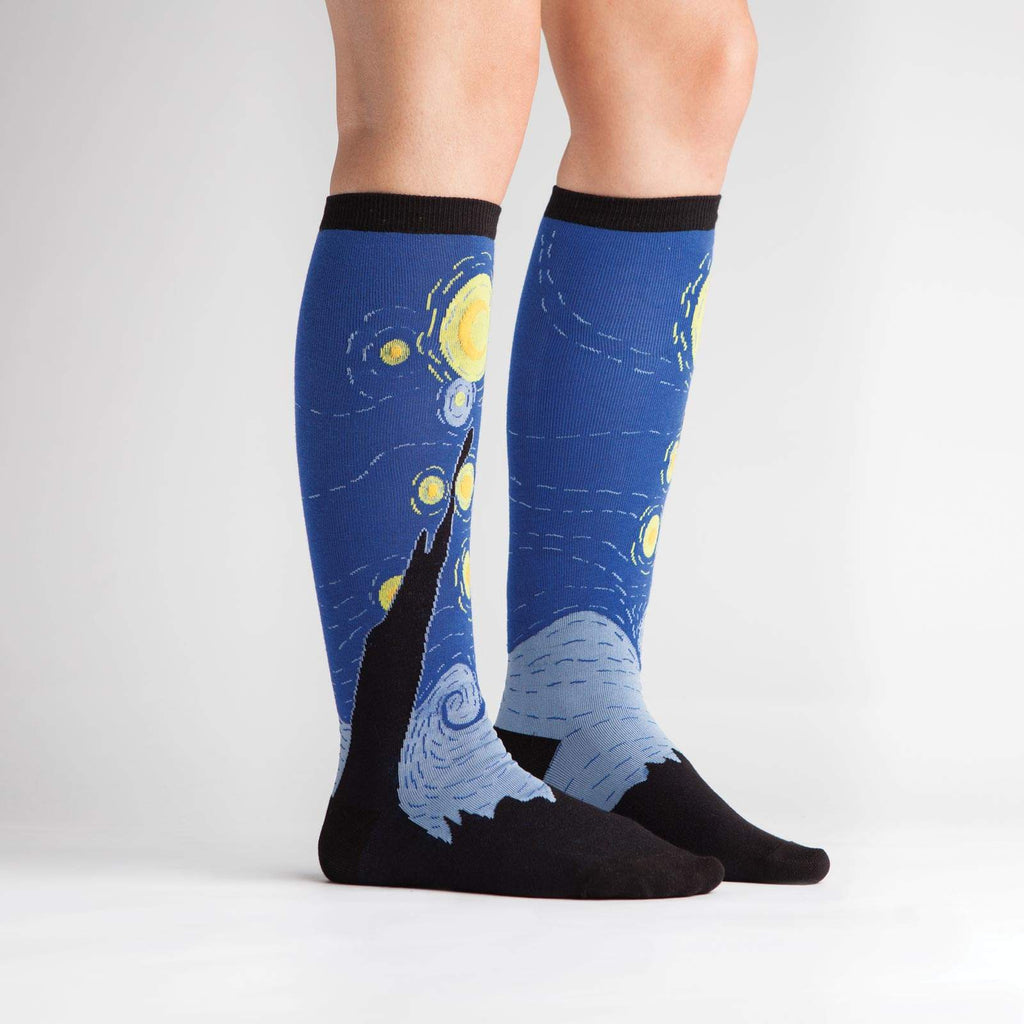 Starry Night Knee High Socks - elegance nyc