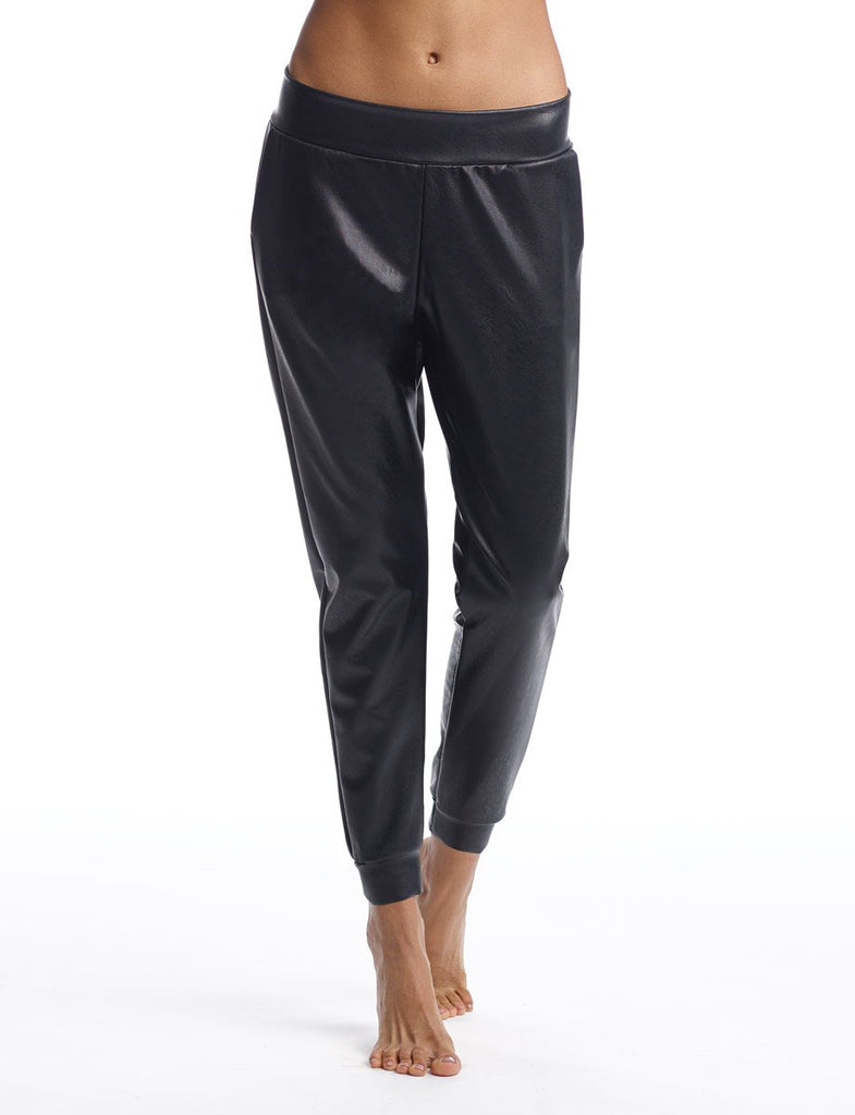 Faux Leather Jogger - elegance nyc