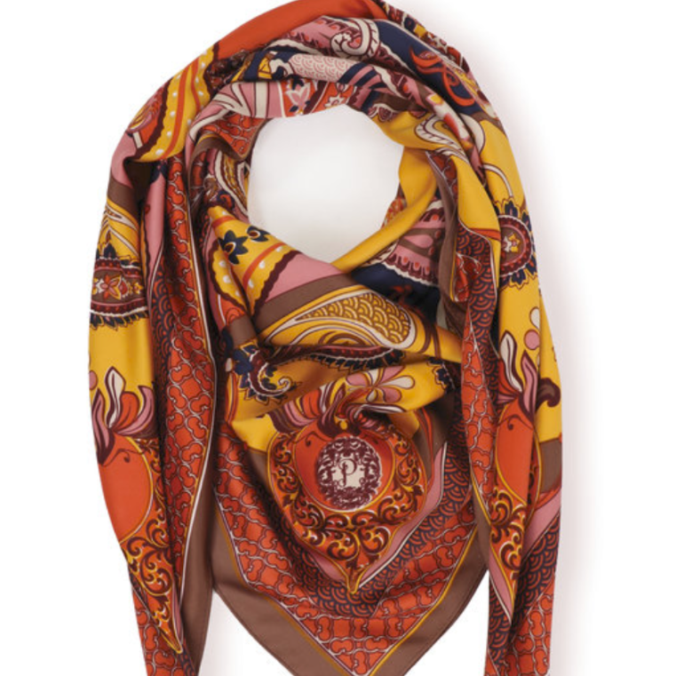 Paisley Satin Square Women's Scarf - elegance nyc