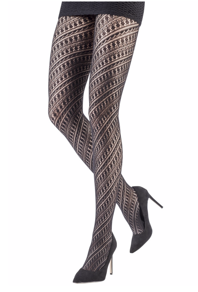 Emilio Cavallini Spiral Lace Tights - elegance nyc