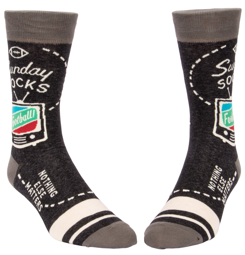 BLUE Q -Sunday Football Men's  Socks - elegance nyc