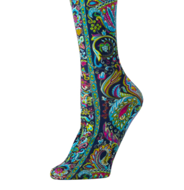 CELESTE STEIN Womens Tights-Bright Versache - elegance nyc