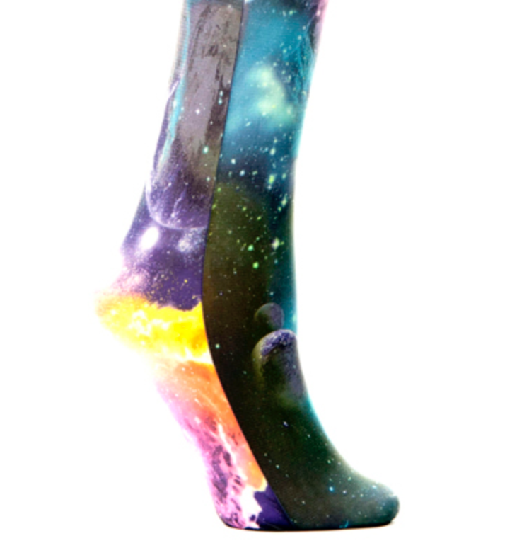 CELESTE STEIN Womens Tights-Multi Planets - elegance nyc