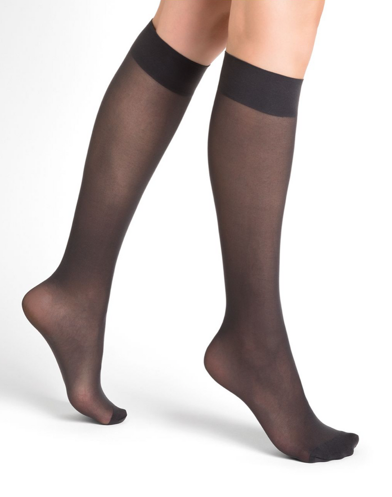 BLEUFORET 30D Semi-Opaque Knee-Highs - elegance nyc