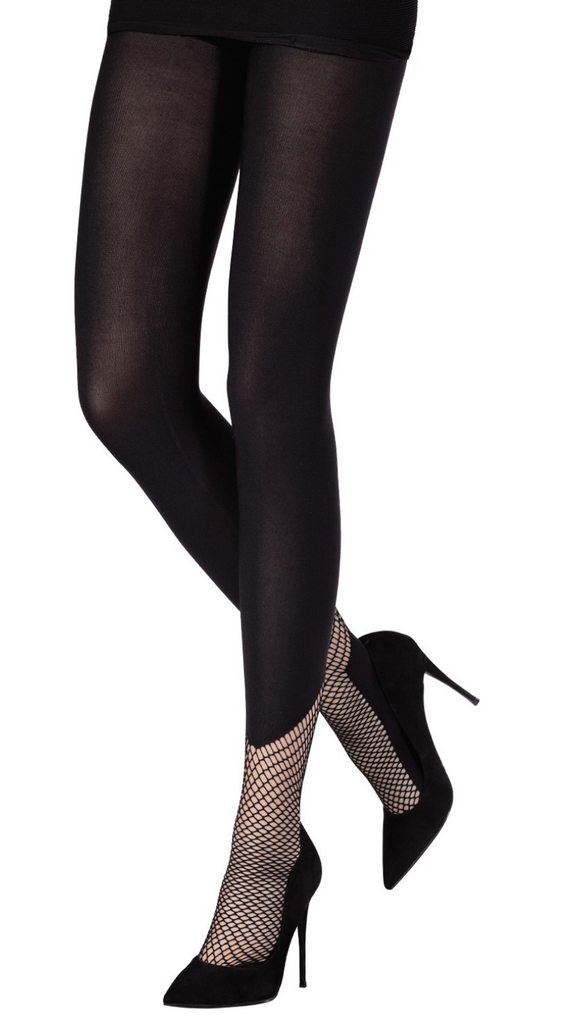 Emilio Cavallini TIGHTS WITH NET SOCKS - elegance nyc