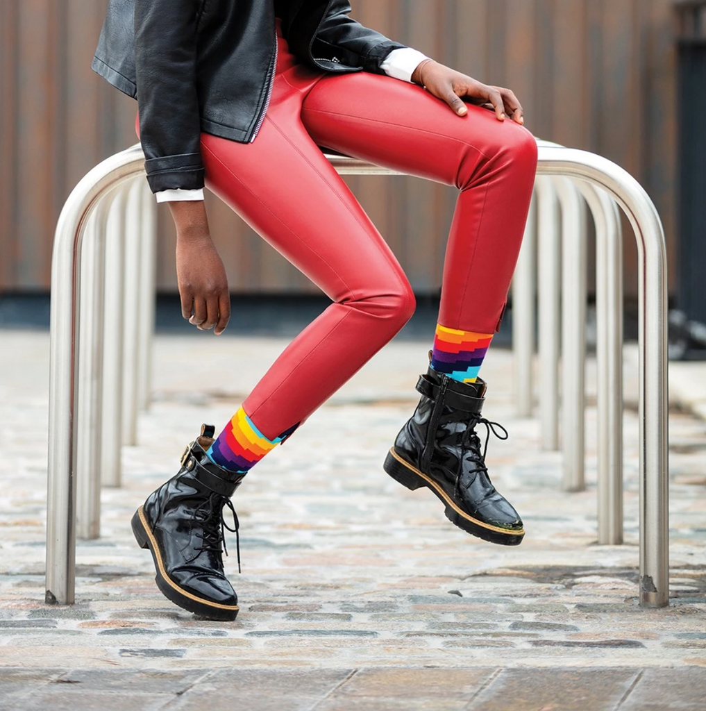 Combed Cotton-Ripple Socks - elegance nyc