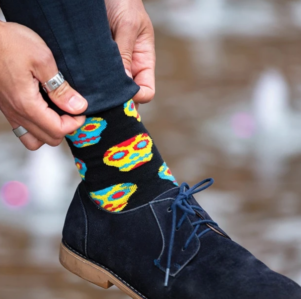 Men's Combed Cotton- Skulls Socks - elegance nyc