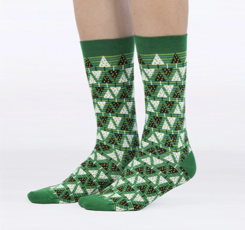 Combed Cotton-Pine Socks - elegance nyc