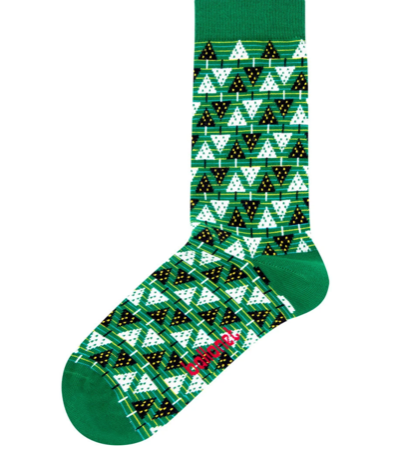 Combed Cotton-Pine Socks - elegance nyc