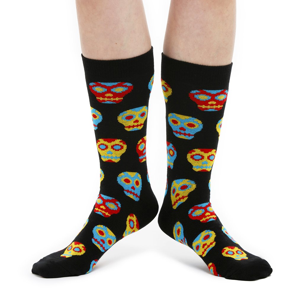 Men's Combed Cotton- Skulls Socks - elegance nyc