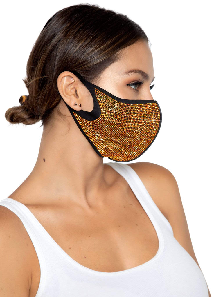 Alexi Rhinestone Face Mask