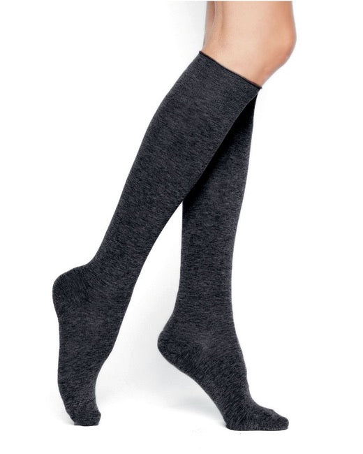 BLEUFORET Pure Cotton Knee-High Socks-elegance nyc